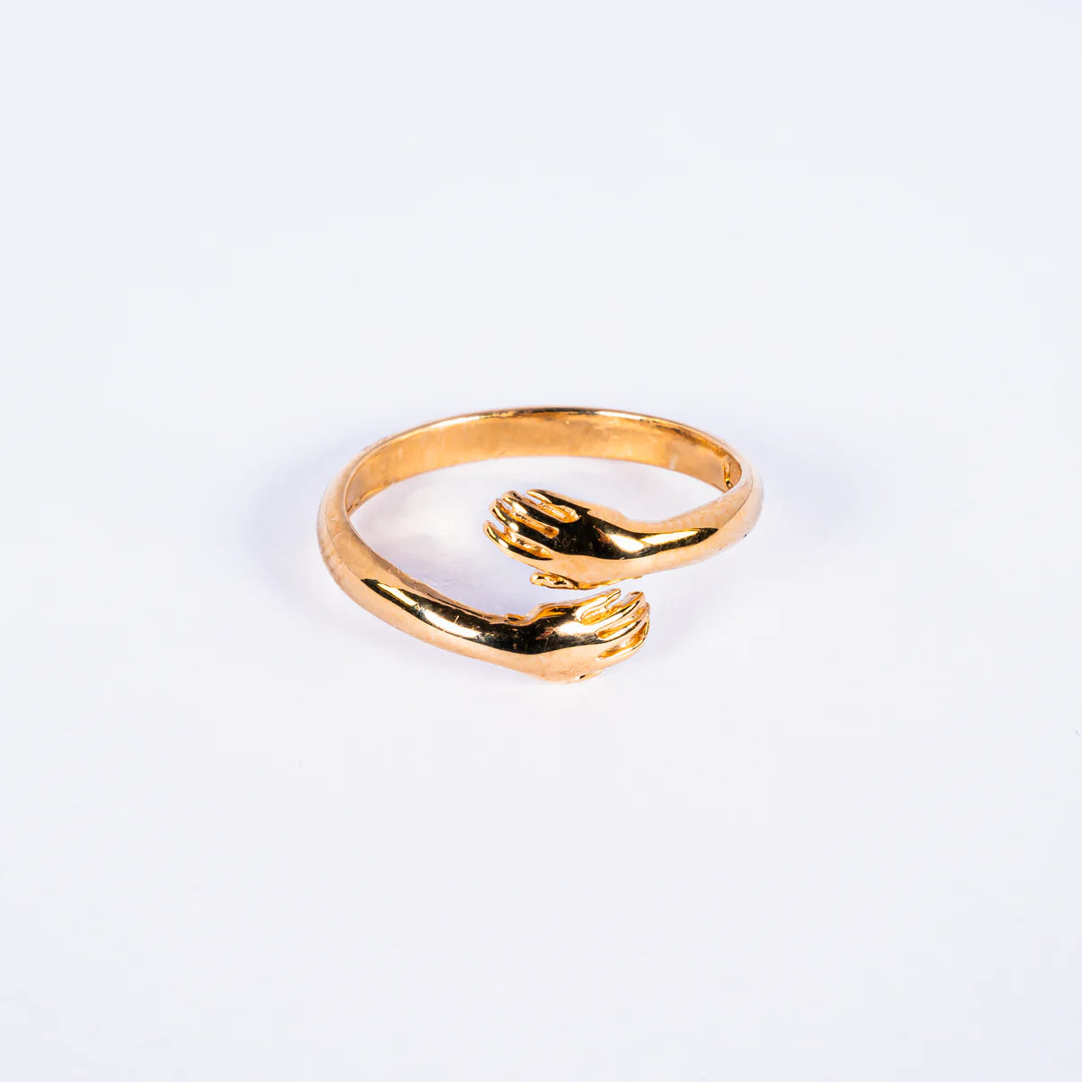 Anello “Abbraccio Eterno” in Argento 925 – Mani che Abbracciano