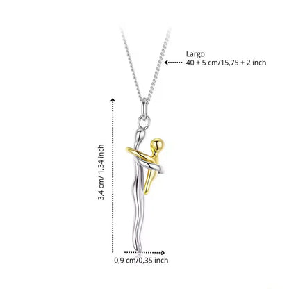 Collana “Abbraccio Eterno” in Argento 925 – Mamma e Bambino