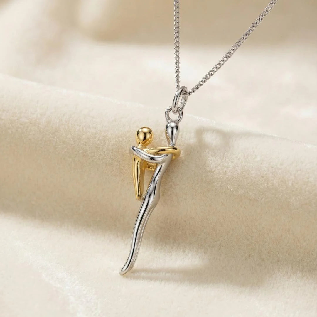 Collana “Abbraccio Eterno” in Argento 925 – Mamma e Bambino